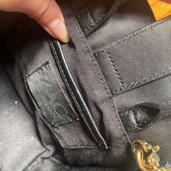 Zac Posen Small 2 Style Black Purse Crossbody - Picture 9 of 11